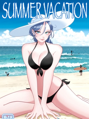 跟童貞學生在海邊的暑假夏日時光漫画
